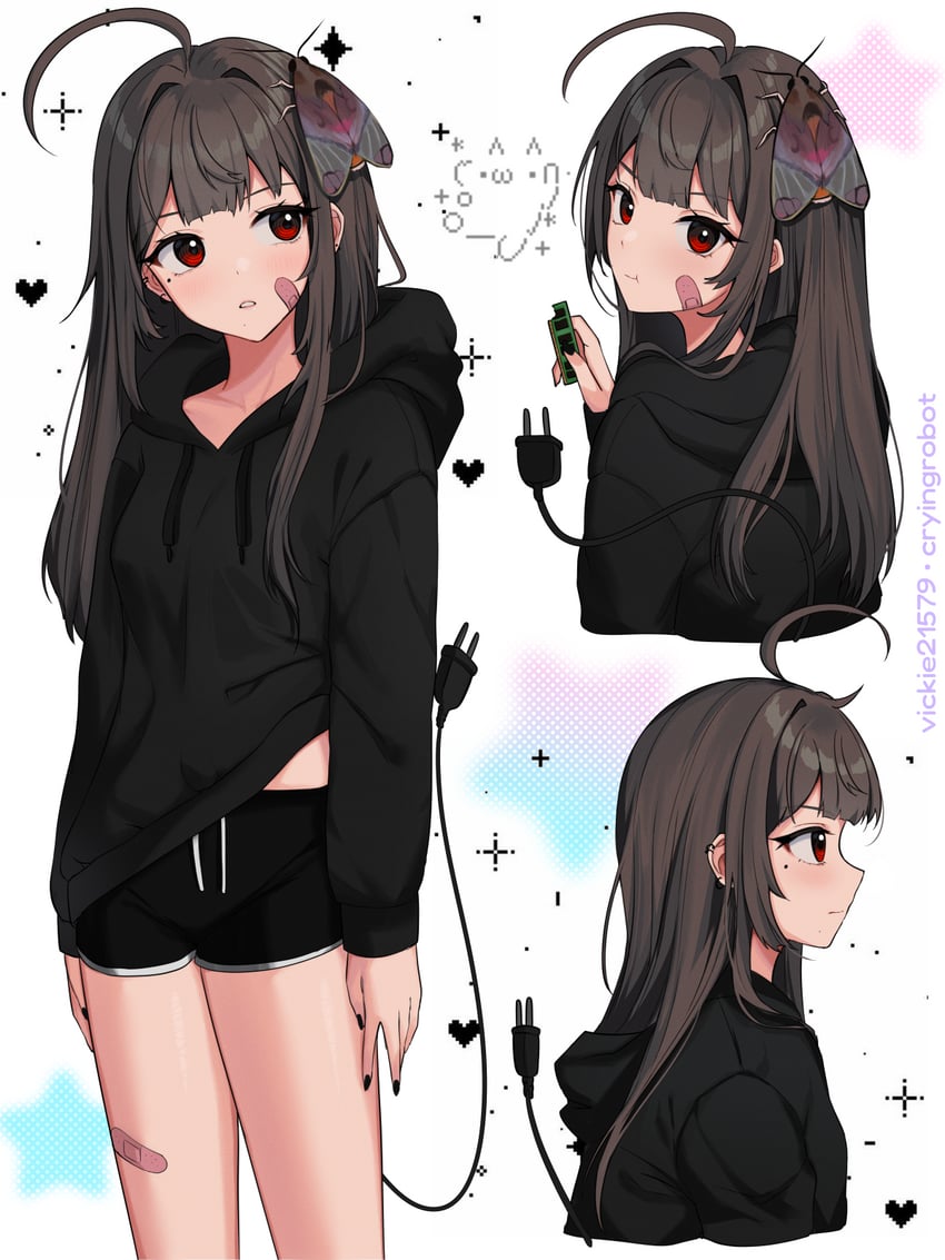 shoboon and vickie (original and 1 more) drawn by vickie_(cryingrobot)