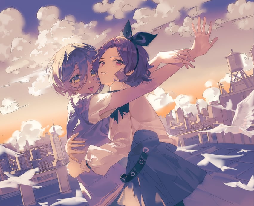 ebizuka tomo and rupa (girls band cry) drawn by chang_zhao_xiao_quan