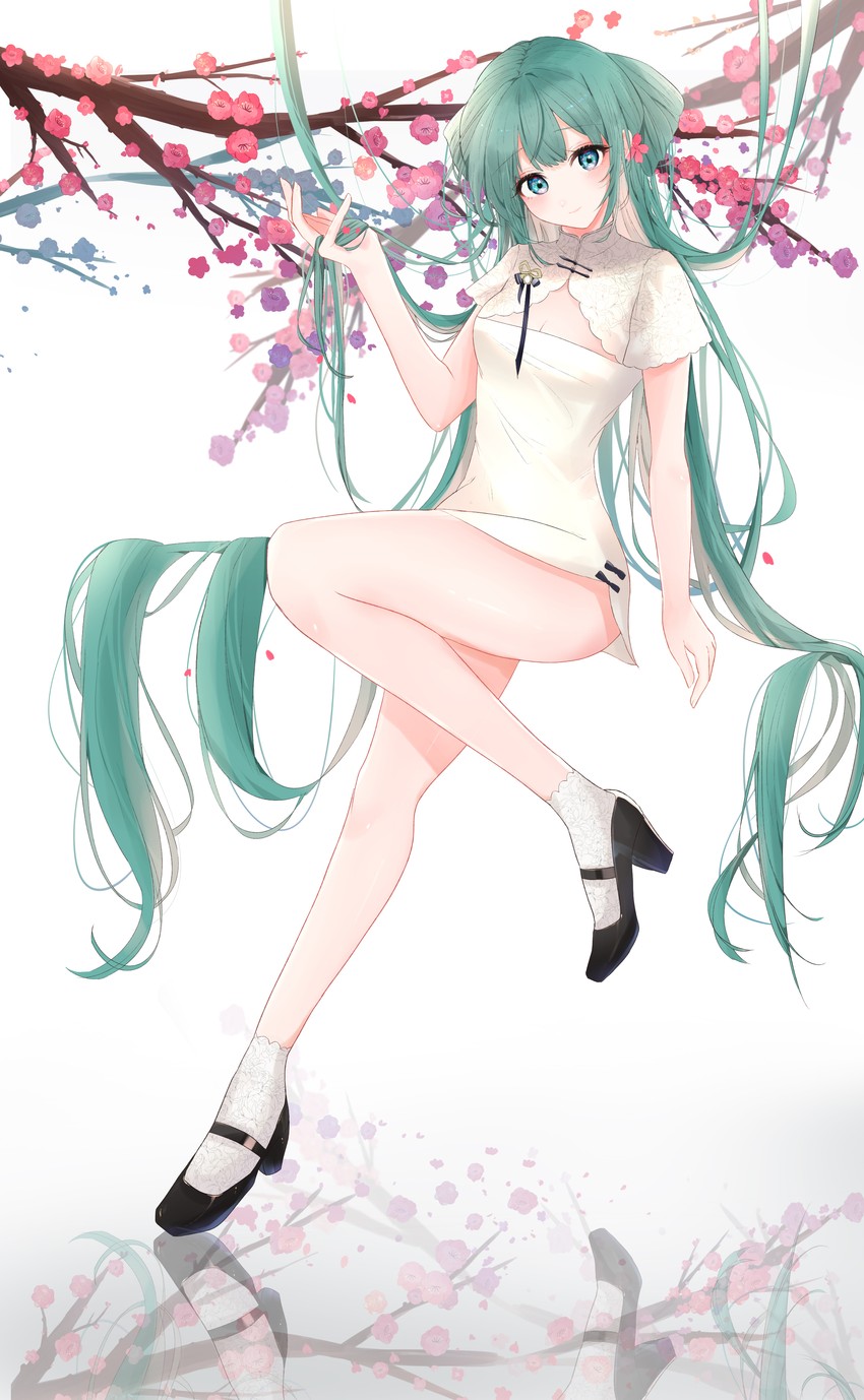 hatsune miku and shaohua hatsune miku (vocaloid) drawn by tsuyuri_eri