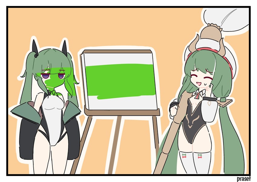 raffaello and maggiore baracca (azur lane) drawn by praset03