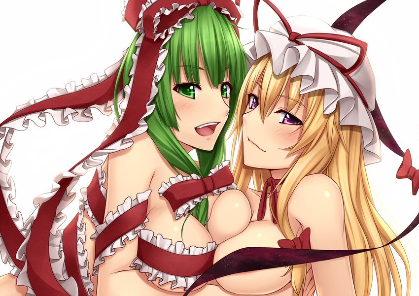 yakumo yukari and kagiyama hina (touhou) drawn by akitsuki_karasu