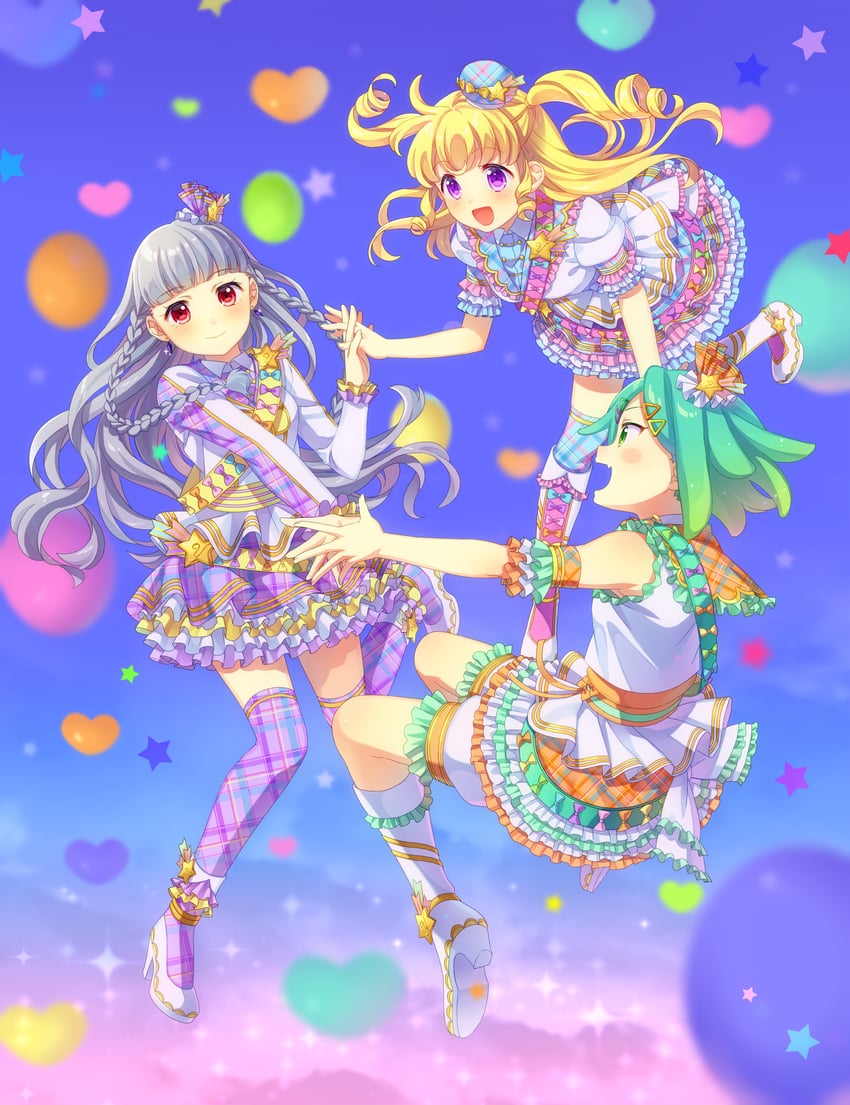 yumekawa yui, nijiiro nino, koda michiru, and miichiru (pretty series and 2 more) drawn by kotori_(gokigen_iori)