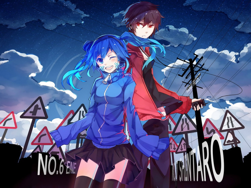 kisaragi shintarou and ene (kagerou project) drawn by rain_lan