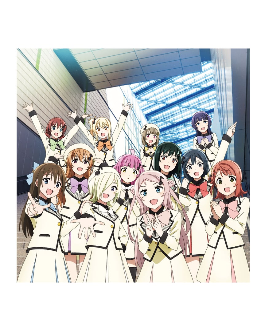 yuki setsuna, uehara ayumu, osaka shizuku, tennoji rina, nakasu kasumi, and 7 more (love live! and 1 more) drawn by yokota_takumi