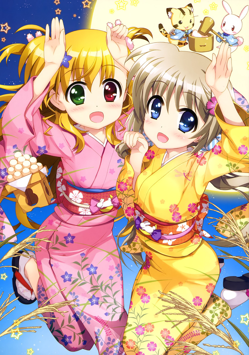 vivio, sacred heart, asteion, and corona timir (lyrical nanoha and 1 more) drawn by fujima_takuya