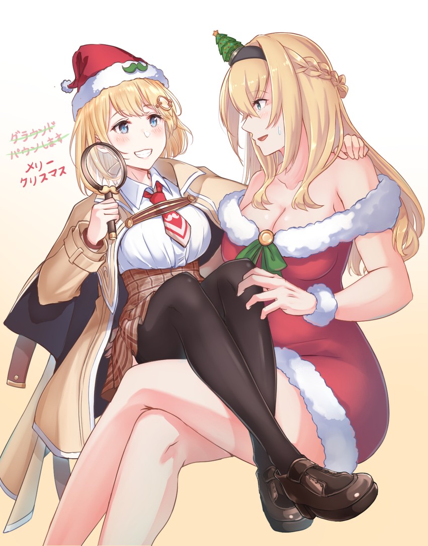 watson amelia and warspite (kantai collection and 2 more) drawn by edwin_(cyberdark_impacts)