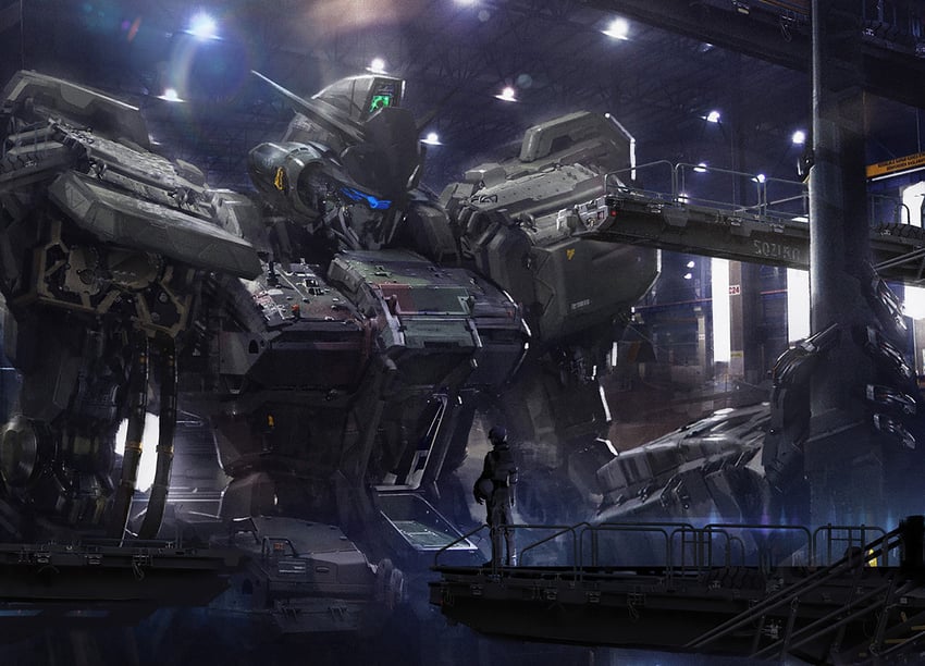 rx-78-2 gundam and amuro ray (original and 2 more) drawn by josephkim