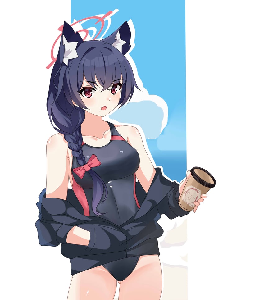 sensei, doodle sensei, and serika (blue archive) drawn by maxwelzy