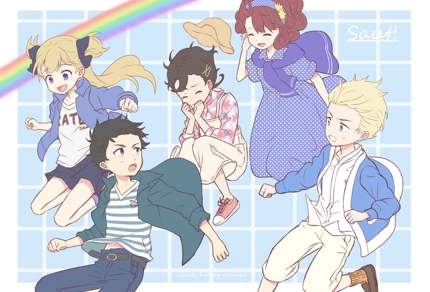 emilico, shaun, lou, ricky, and ram (shadows house) drawn by hato_no12