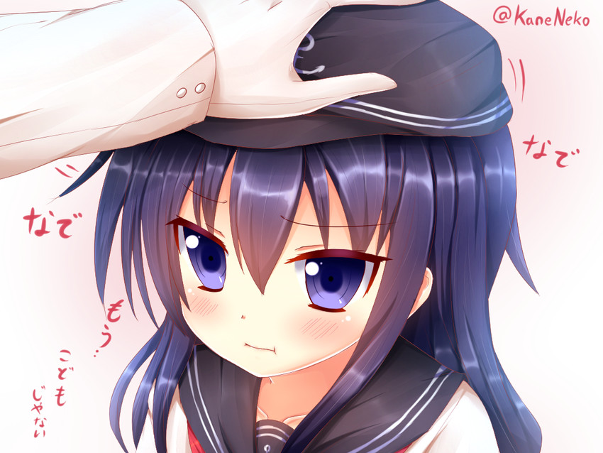 admiral and akatsuki (kantai collection) drawn by kane-neko