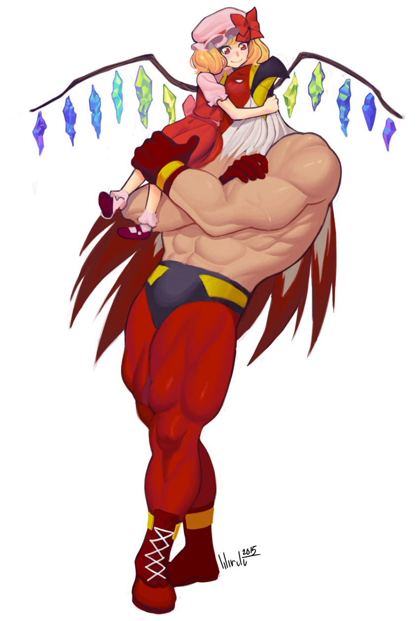 flandre scarlet and tizoc (touhou and 3 more) drawn by lilirulu