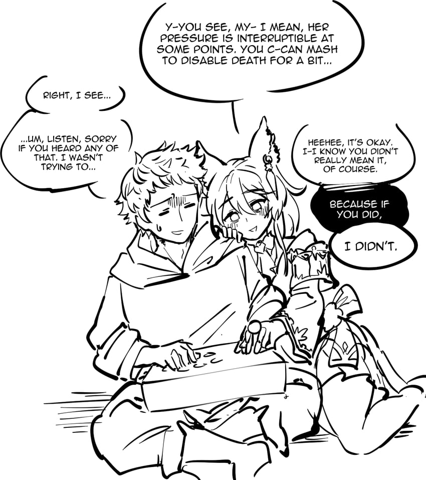 gran and nier (granblue fantasy and 1 more) drawn by kaibootsu
