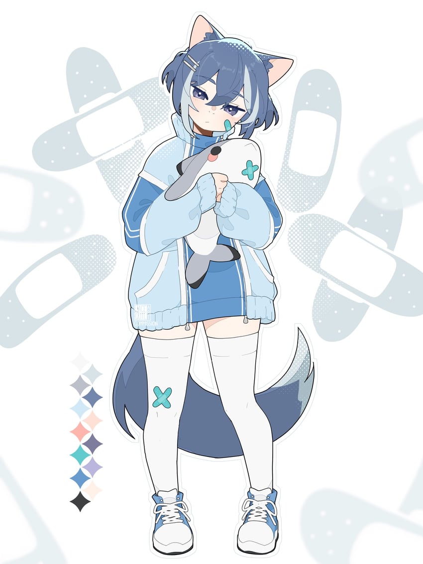 nyaonix (indie virtual youtuber and 1 more) drawn by jacequilart