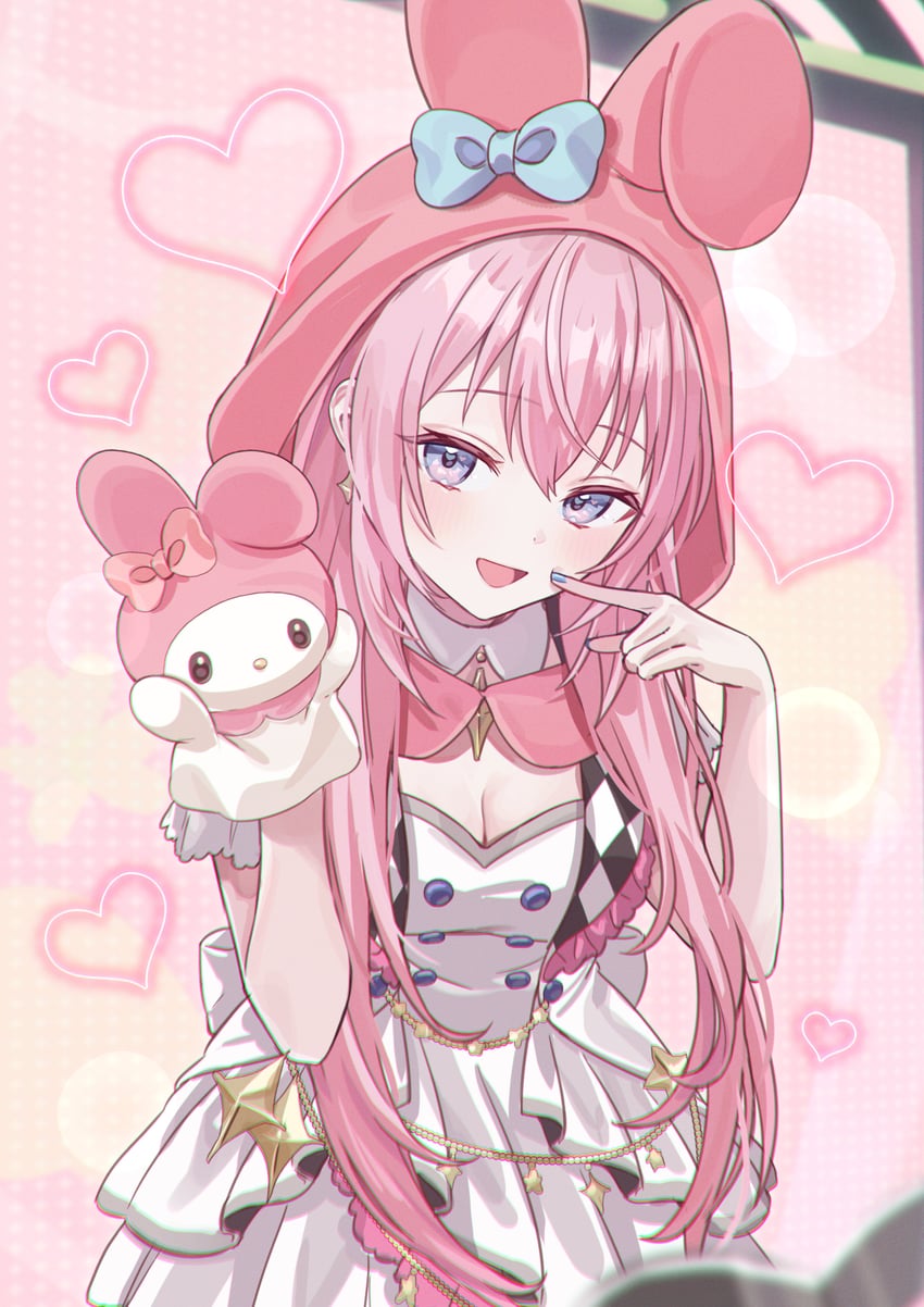megurine luka, my melody, and more more jump! luka (vocaloid and 3 more) drawn by vs0mr