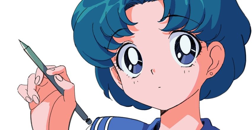 mizuno ami (bishoujo senshi sailor moon) drawn by nnn-ollll