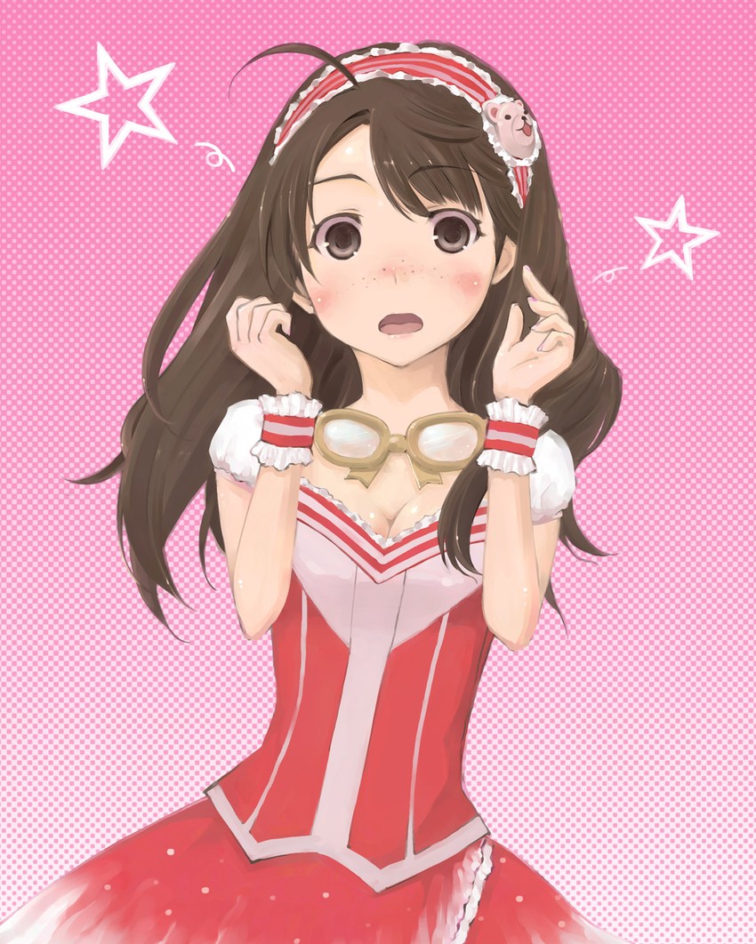 okuyama saori (idolmaster and 1 more) drawn by travo