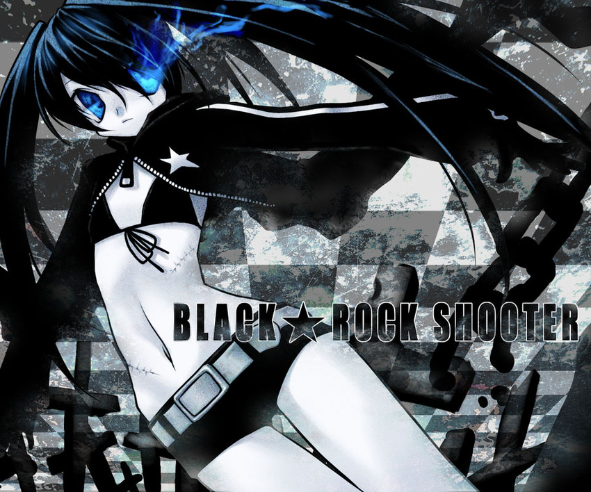 black rock shooter (black rock shooter) drawn by mitake_eil