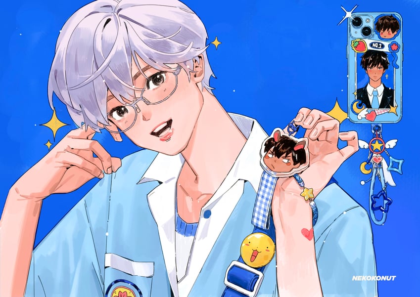 kinomoto touya and tsukishiro yukito (cardcaptor sakura) drawn by nekokonut22