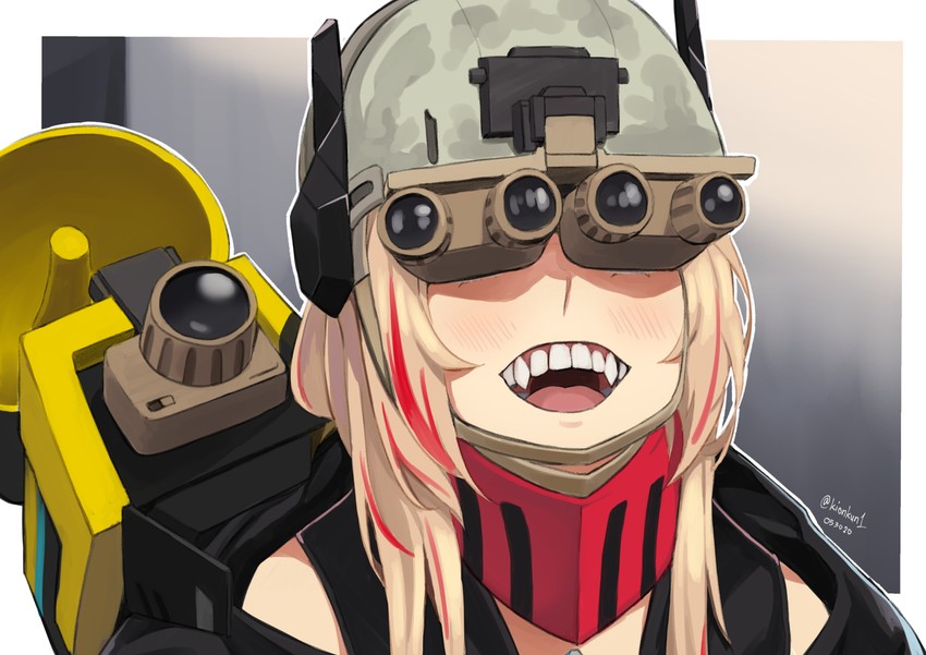 m4 sopmod ii and banana (girls' frontline) drawn by kion-kun
