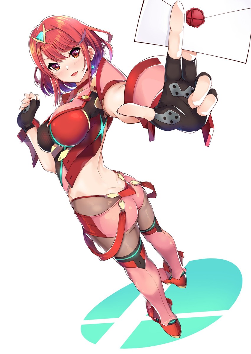 pyra (xenoblade chronicles and 2 more) drawn by daive