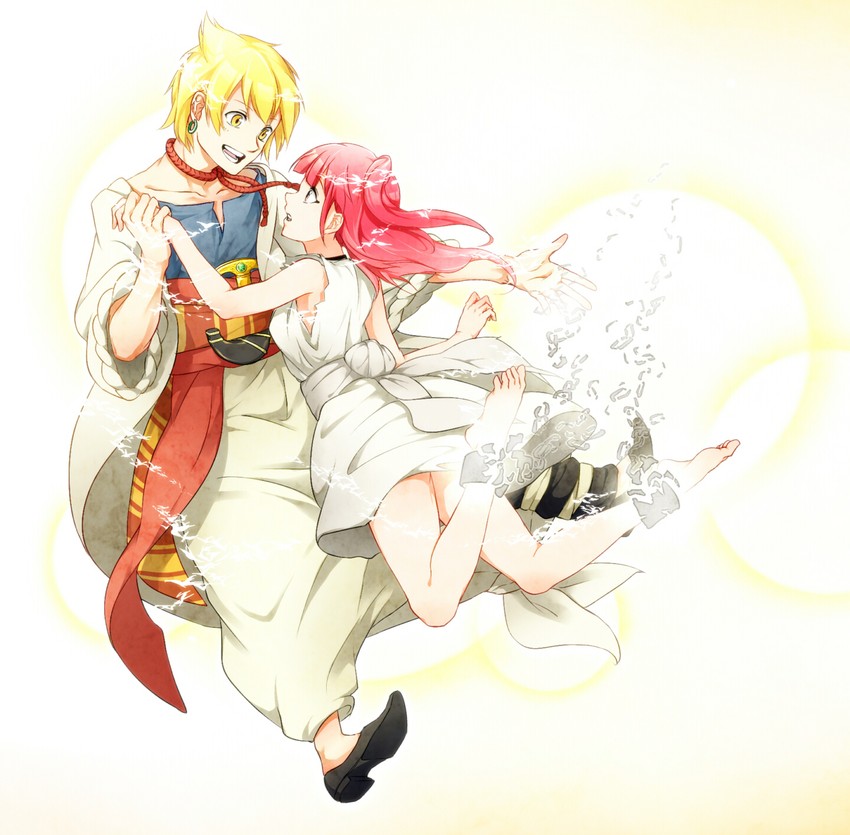 morgiana and alibaba saluja (magi the labyrinth of magic) drawn by shigemochi