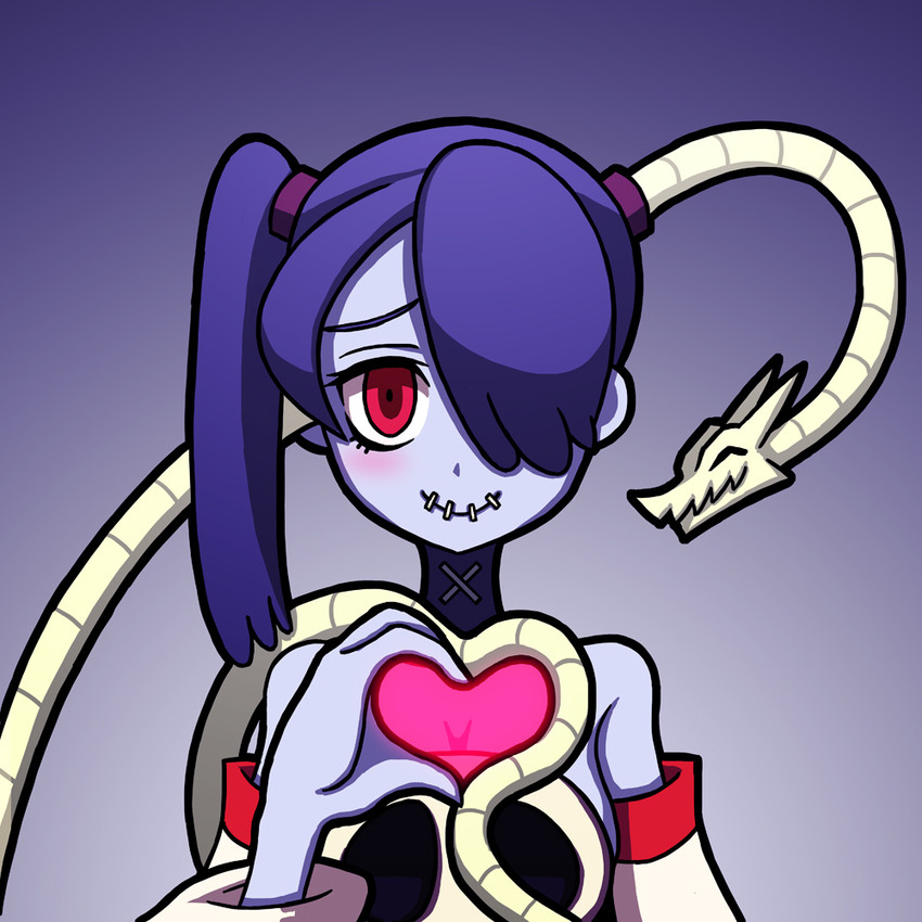 squigly and leviathan (skullgirls) drawn by shisen