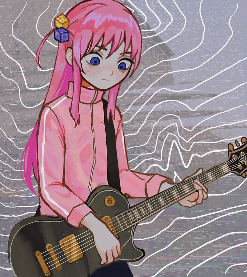 gotoh hitori (bocchi the rock!) drawn by io_(onisarashi)