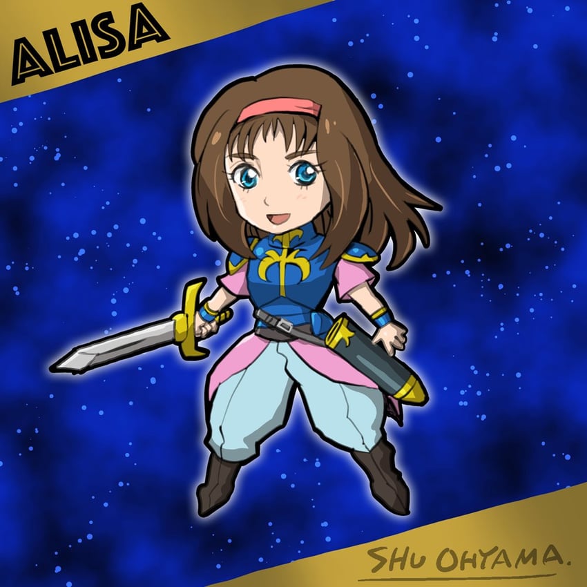 alisa landeel (phantasy star and 1 more) drawn by ohyama_emerald