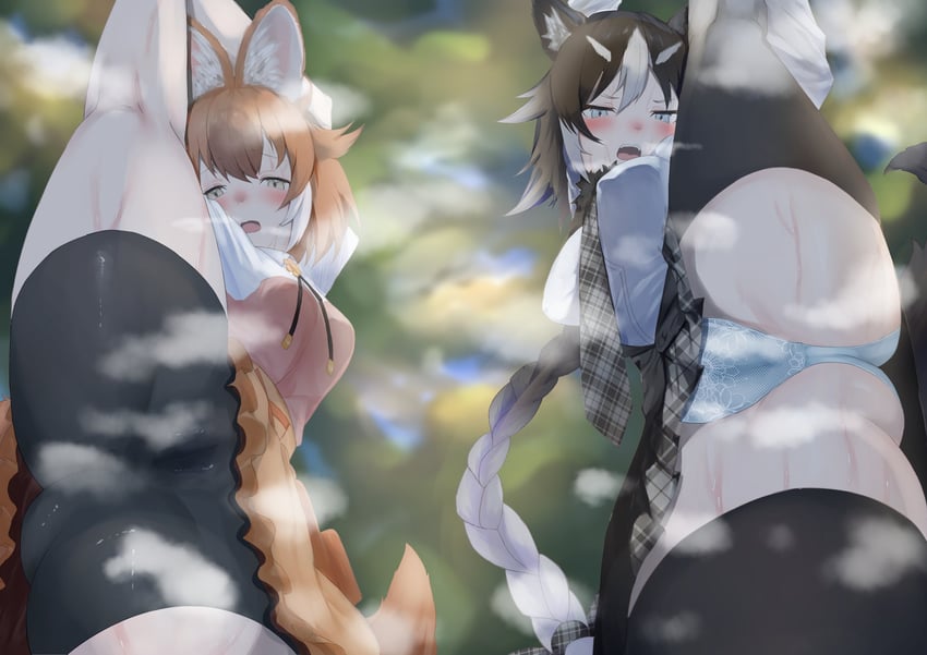 dhole (original and 2 more) drawn by kaku_(drawing_twi)