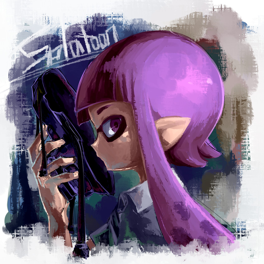 inkling player character and inkling girl (splatoon and 1 more) drawn by ayakashi_(monkeypanch)