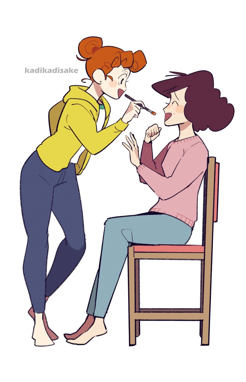nohara misae and nohara himawari (crayon shin-chan) drawn by ka_ji