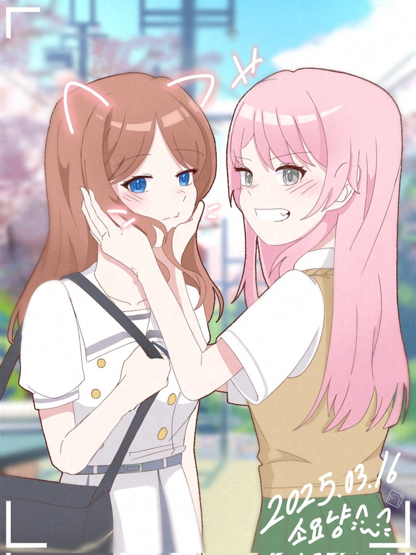 chihaya anon and nagasaki soyo (bang dream! and 1 more) drawn by hiseu24