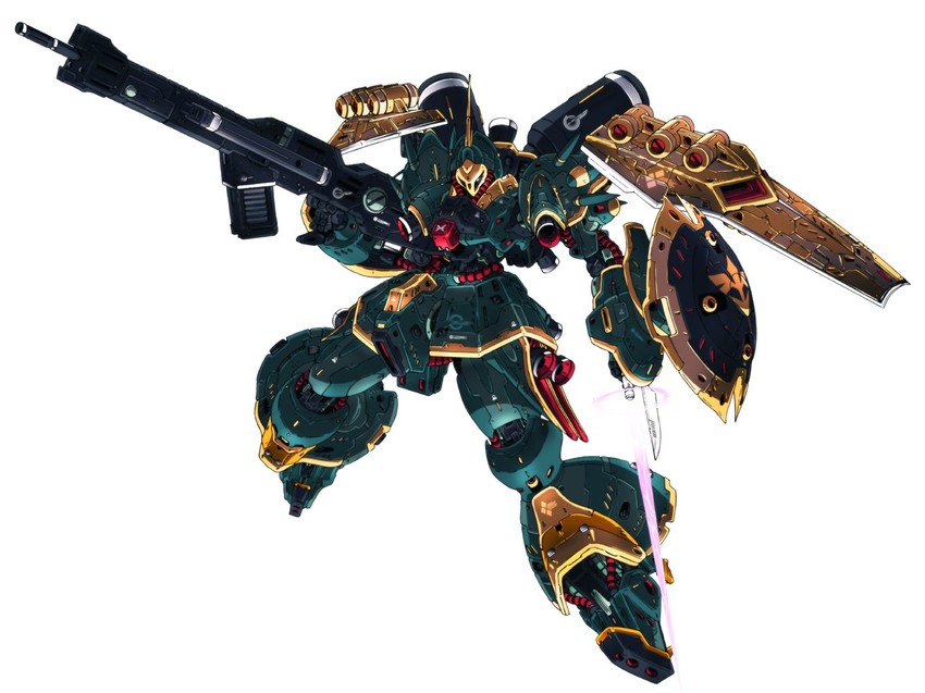 jagd doga gyunei custom (gundam and 1 more) drawn by ningen_plamo