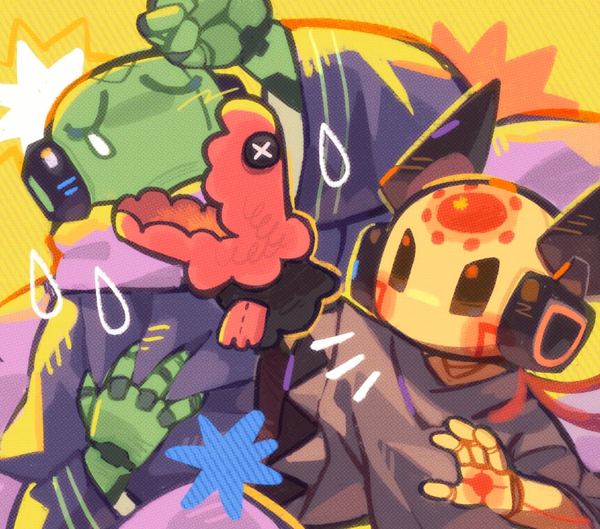 seven red suns, no significant harassment, and red lizard (rain world) drawn by beco_(100me)