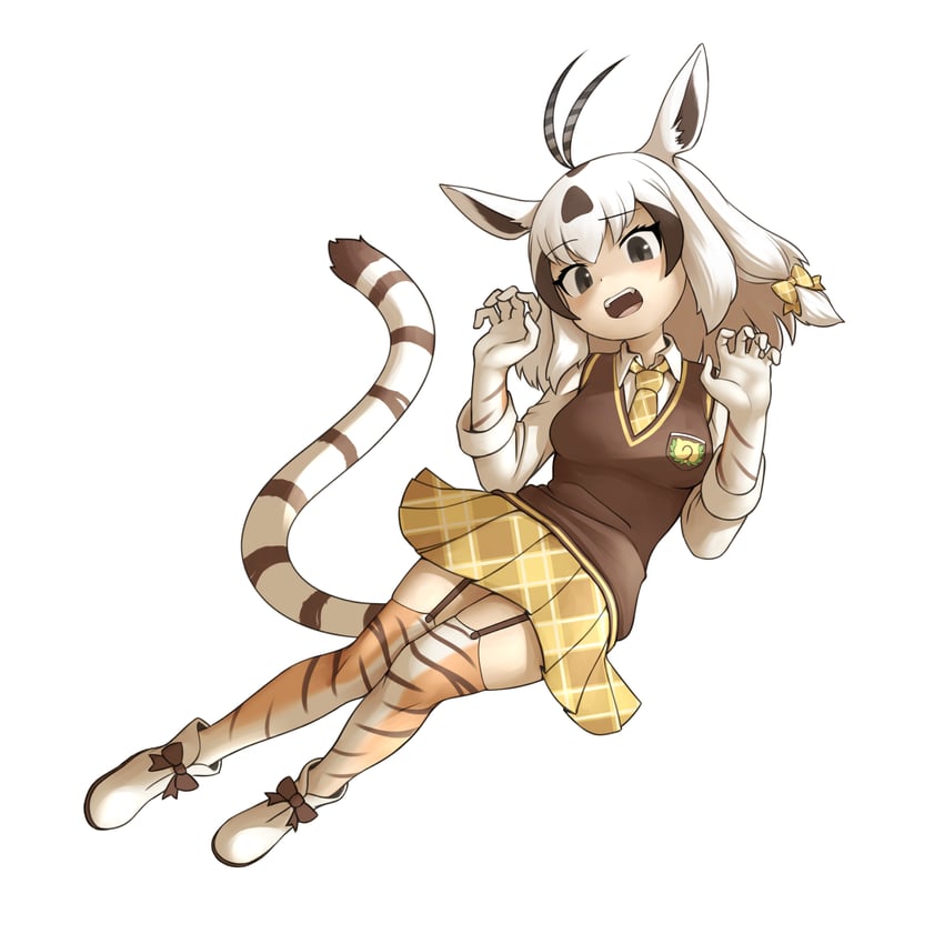siberian tiger and arabian oryx (kemono friends) drawn by okome_kogashi