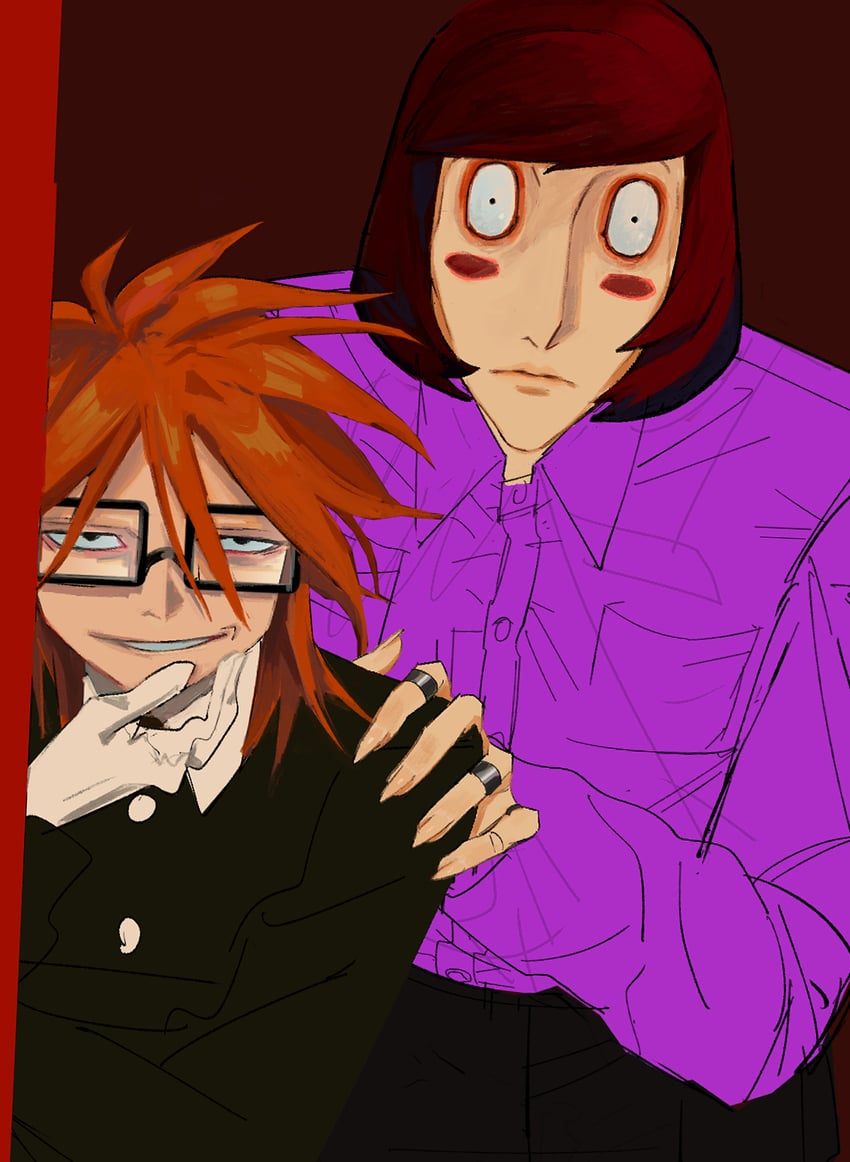 randal ivory and luther von ivory (randal's friends) drawn by szmgm