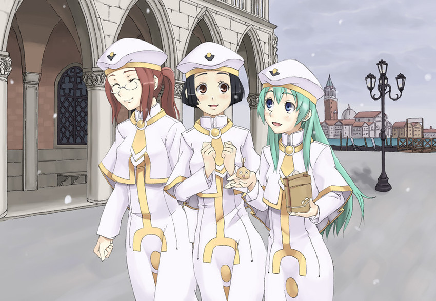 alice carroll, yumeno anzu, and atora monteverdi (aria) drawn by oitsuki_(getsumen_diver)
