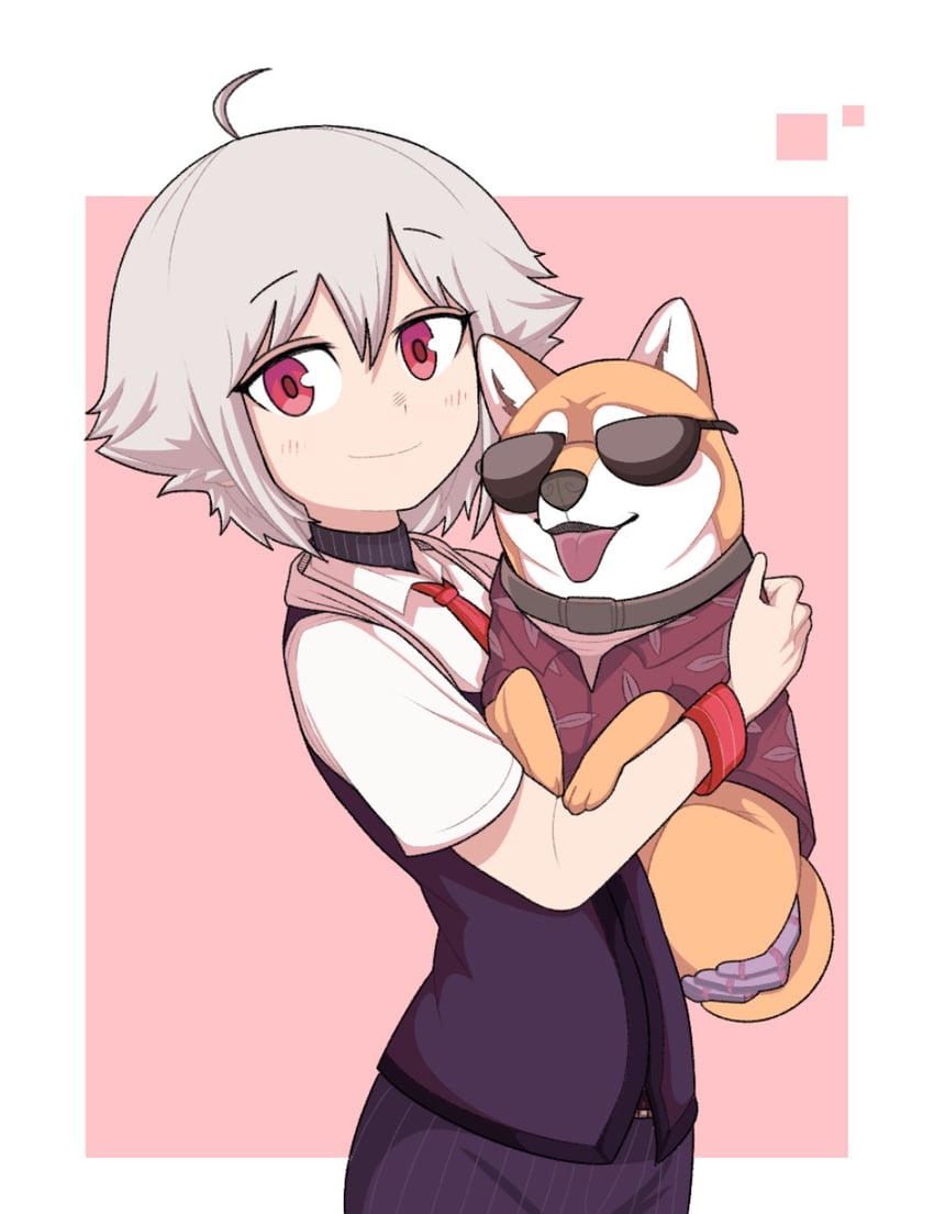 dana zane and rad shiba (va-11 hall-a) drawn by dilemma_(fakefakehoshii)