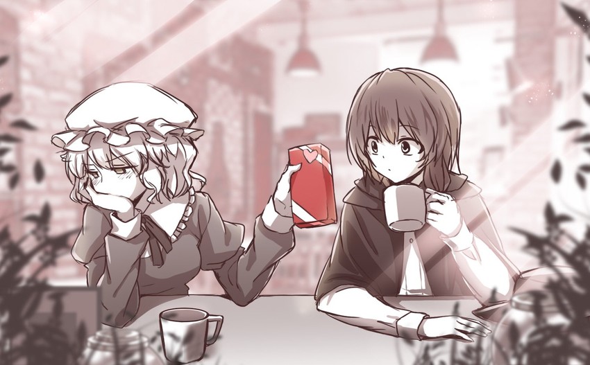usami renko and maribel hearn (touhou) drawn by kinese_(katasutorohu)