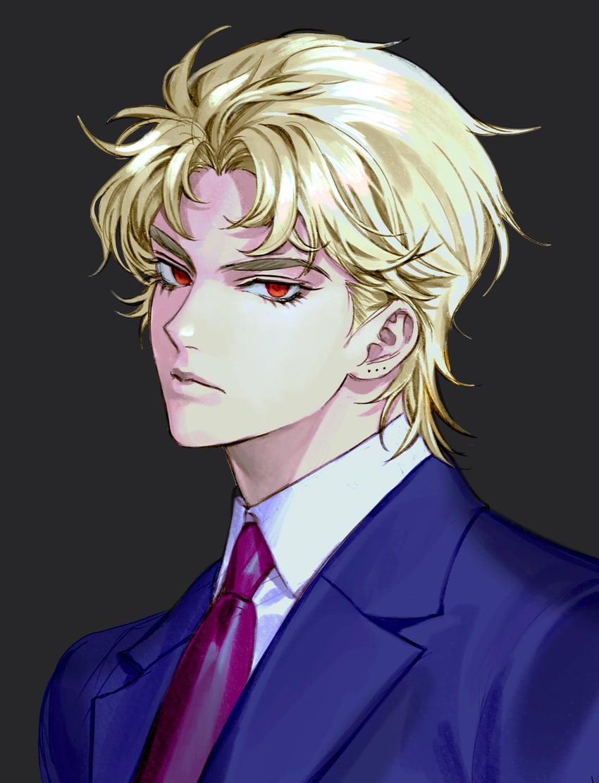 dio brando (jojo no kimyou na bouken and 1 more) drawn by jyoa_(do_jojo)
