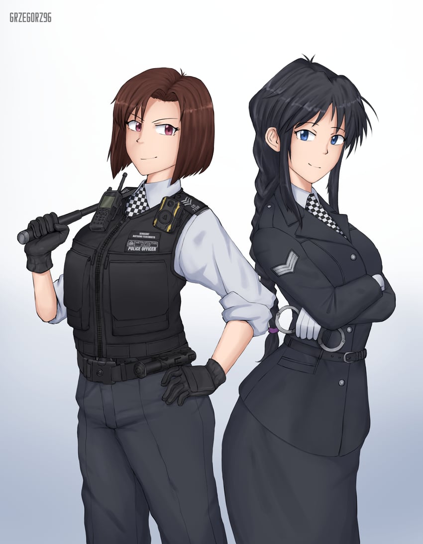 tsujimoto natsumi and kobayakawa miyuki (taiho shichauzo) drawn by grzegorz1996