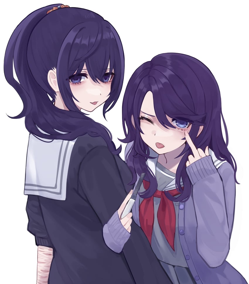asahina mafuyu and asahina mafuyu's mother (project sekai) drawn by jishou_210