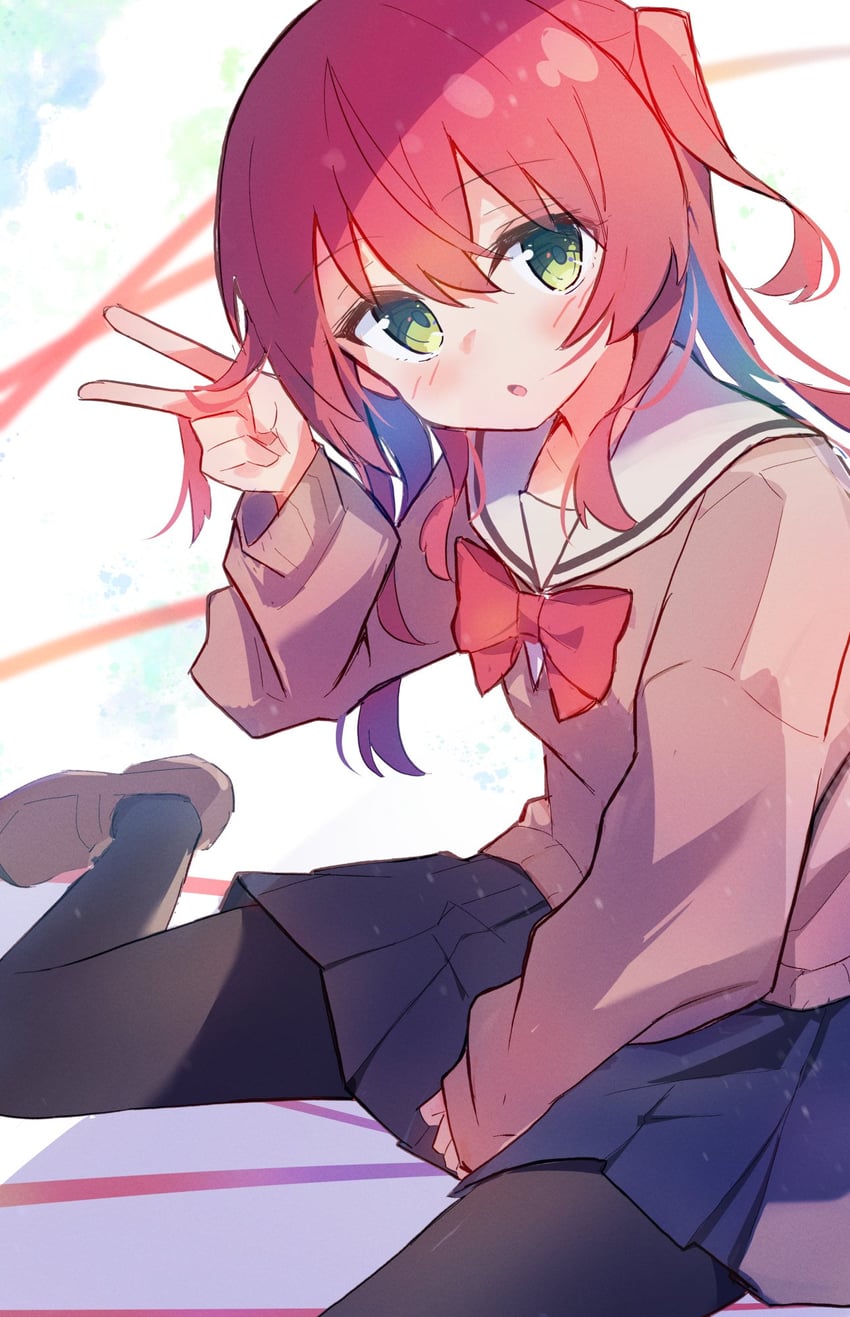 kita ikuyo (bocchi the rock!) drawn by haemori_ako