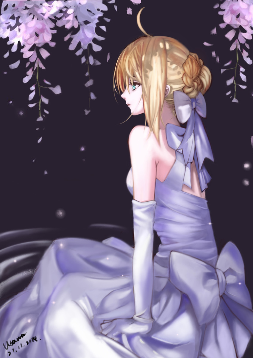 artoria pendragon and saber (fate and 1 more) drawn by usawa