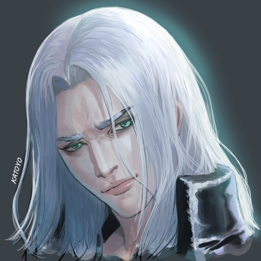 sephiroth (final fantasy and 2 more) drawn by katoyo85