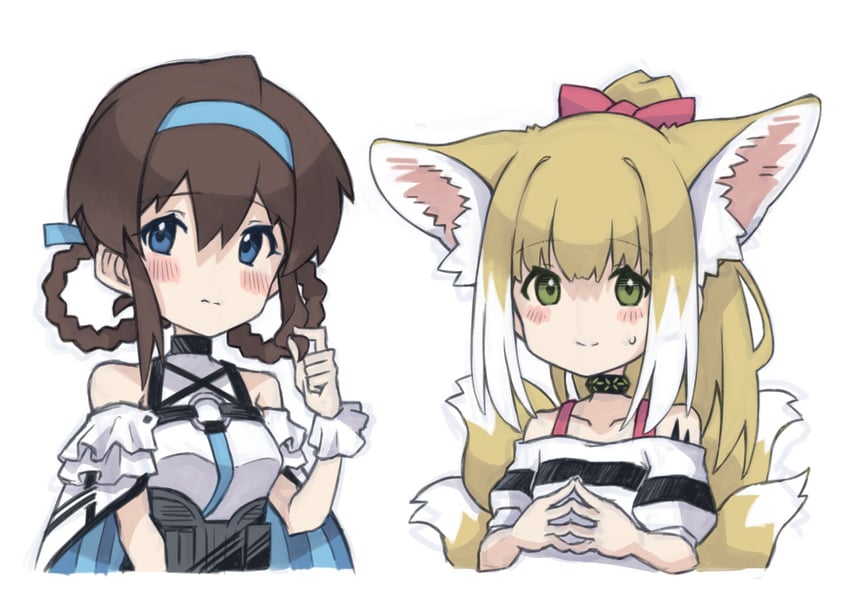 suzuran and satake minako (idolmaster and 2 more) drawn by semi_colon