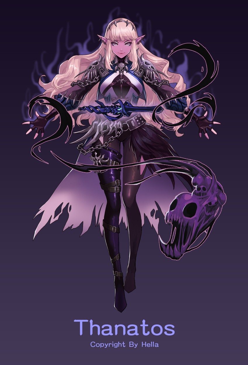 thief and necromancer (dungeon and fighter) drawn by hella_p