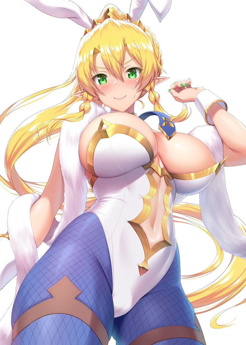 artoria pendragon and leafa (fate and 2 more) drawn by kawase_seiki
