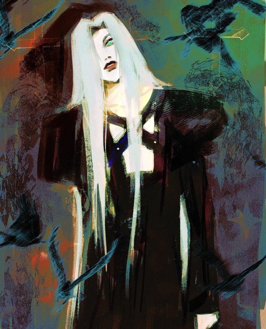sephiroth (final fantasy and 2 more) drawn by ventowol