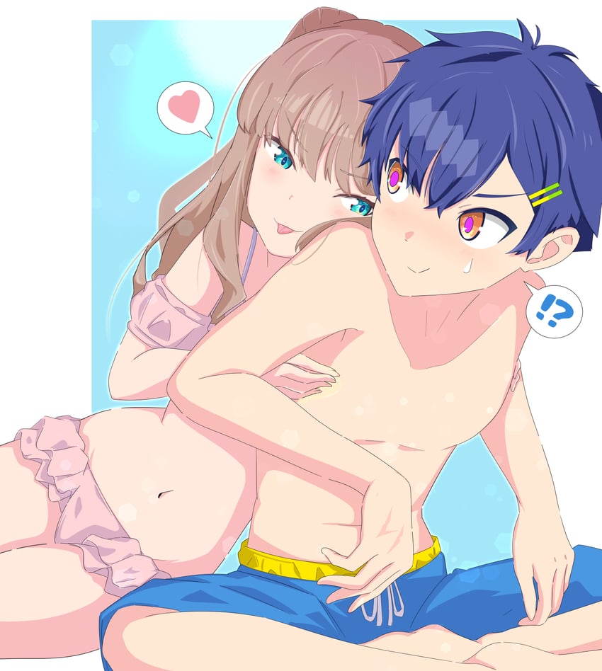 minami yume and asanaka yomogi (gridman universe and 1 more) drawn by rickey